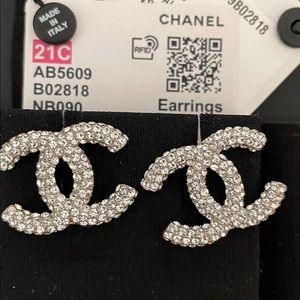 EXTRA LARGE CHANEL EARRINGS
